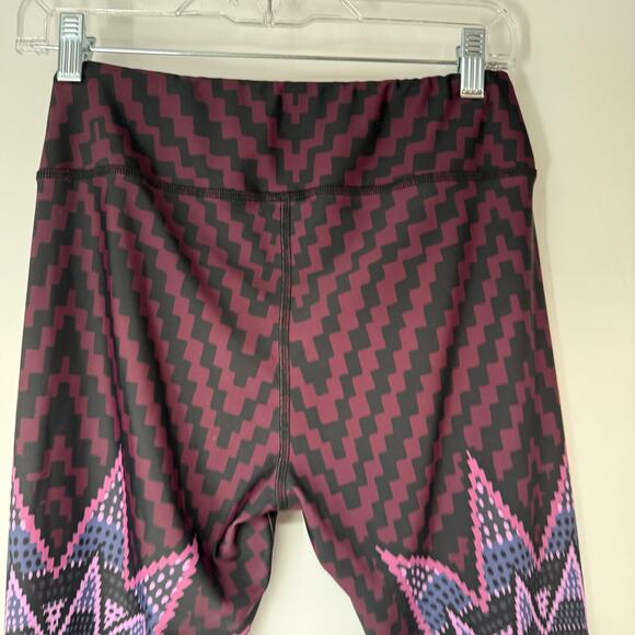 Mara Hoffman Starbasket Long Legging Women's Size M Burgundy Mid Rise Activewear - Picture 5 of 10